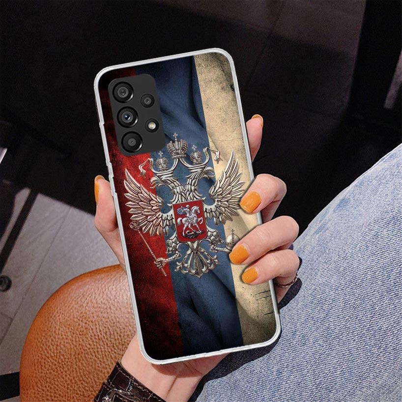 Russia Russian Flags Emblem Phnoe Case for Samsung Galaxy A17 A37 A57 A16 A26 A36 A56 A15 A14 A13 A55 A54 A53 A35 A34 A33 A25 A2