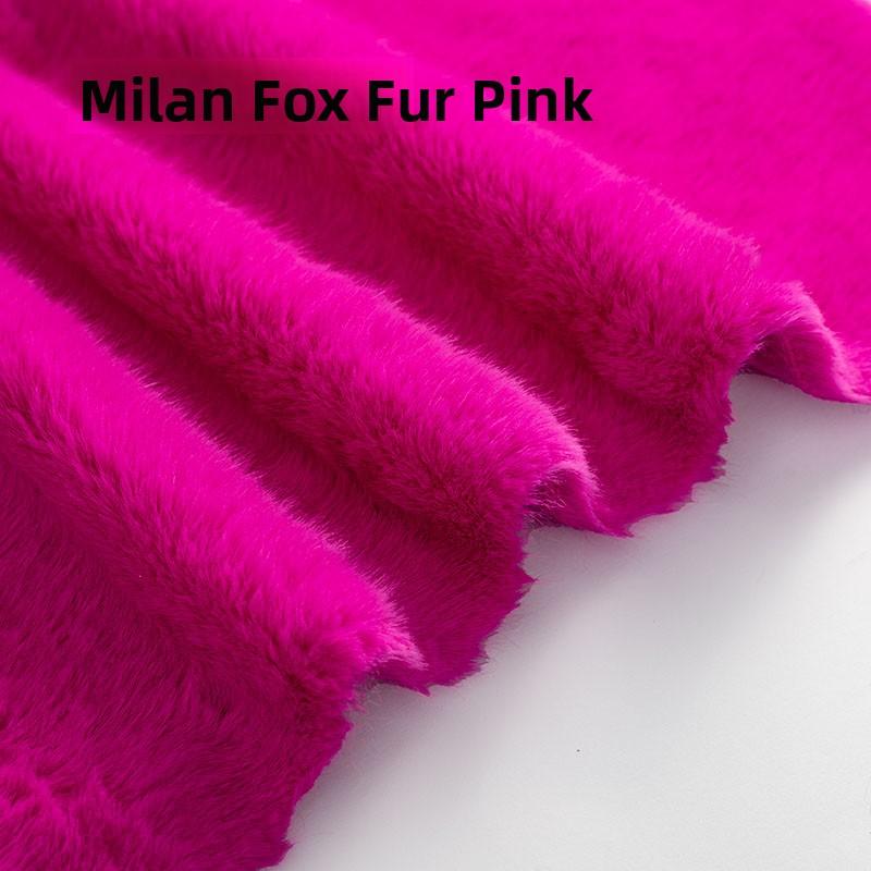 High-End Rabbit Fur Fabric Artificial Mink Fur Clothing Counter Large Coat Closet Simulation Leather Fabric DIY Handcraft