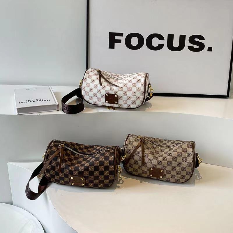 Bag Women'S Plaid Broadband Shoulder Crossbody Bag Premium Textured Women'S Pillow Bag