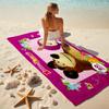 Fairy Tale Cute Cartoon Masha and the Bear Beach Towel, Outdoor Camping Beach Towel for Vacation Swimming, Outdoor Pool, Absorbent Bath Towel, H8