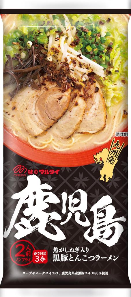 Marutai Kagoshima Black Pork Tonkotsu 185g x 15 packs Ramen,