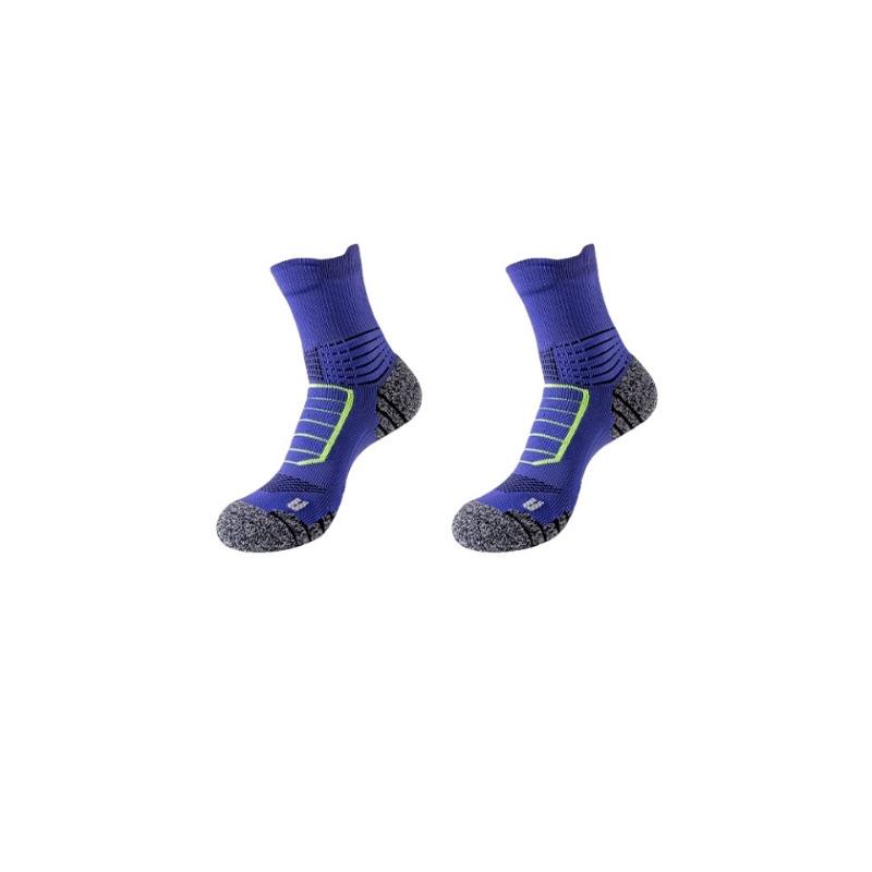 Towel Bottom Socks Men's Mid-calf Spring and Summer Style Thickened Running Sports Men's Style Basketball Professional Badminton Practical Anti-odor