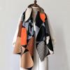 Luxury Winter Imitation Wool Scarf Women Cashmere Warm Pashmina Brand Foulard Female Shawls Wraps Thick Soft Bufanda Scarves