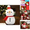 High Quality Christmas Plush Santa Elk Snowman Stuffed Toy For Kids Holiday Joy