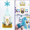 Anime character Ice and Snow Castle Princess block building blocks children's assembly small particle puzzle toys holiday gifts