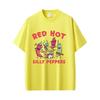 Funny Red Hot Silly Peppers Meme T Shirts Unisex Women Clothing Vintage Humor Rock Tshirt Unisexs Casual Cotton Oversized Tshirts