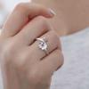 Temperament Open Finger Ring Light Luxury Cherry Blossom Finger Ring  Birthday Gift