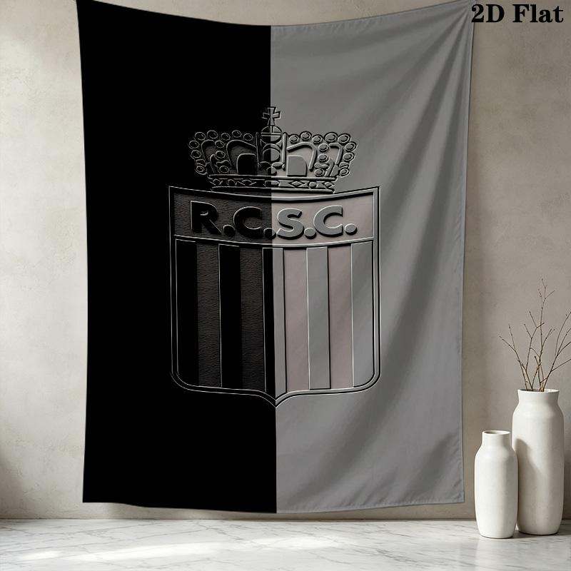 R Charleroi Sc Wall Tapestry Aesthetic Wall Hanging Printed Fabric Blanket Decorative Tapestries For Bedroom Living Room Home Decor