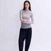 PleaTs Me Sheer Mock Neck PleaTed T shirT epTss026008