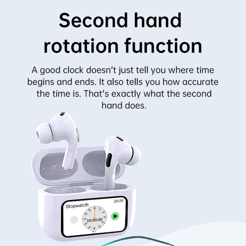 WT 1 Earbuds Touch Screen Headphones Wireless Earphones with Led Visible Display Earpiece for Sports Musics