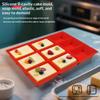 Lebensmittelechtes Silikon 9-Kammer-Form Einfaches Entformen Hitzebeständig Perfekt zum Kuchenbacken Seifenherstellung Küche DIY