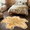 Skin Friendly Bedside Rug Lily Shape Floor Mat, Absorbent Velvet for Bathroom And Entrance, Non-slip Decorative Easy Clean Area Flower Bedroom