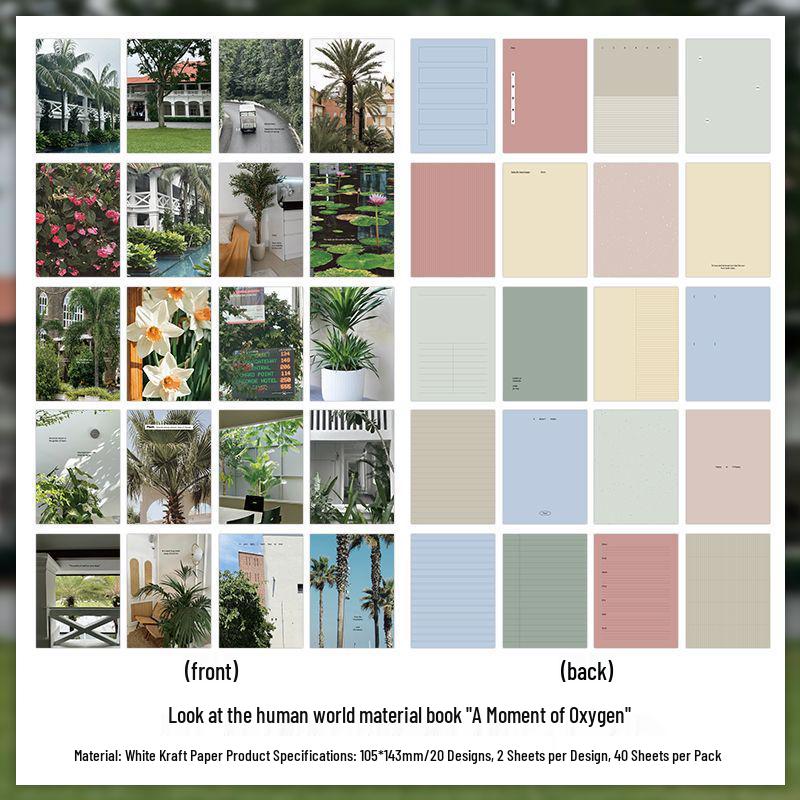 Papermore World Series Planner: DIY Daily Collage INS Style Material Books (4 Volumes)
