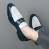 Mocassini da Uomo Stile Street Bianco Formali da Business Matrimonio Abito da Ballo Blazer Smoking Scarpe da Festa Taglie Forti