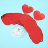 100pcs Red Heart Shape Confetti Plastic Paper Scrap Birthday Wedding Party Valentine"s Day