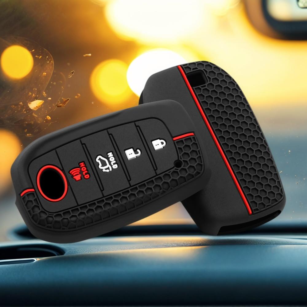Silicone Car Key Case Cover For Toyota Land Cruiser 200 300 Prado Crown Tlk 200 Yaris Cross Hilux Innova Fortuner Camry 55 Key