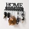 Wall Mounted Key Holder Rack Metal Decorative Key Hooks Organizer for Entryway Storage with Artistic Design