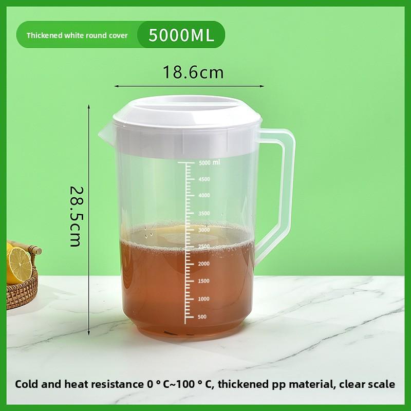 Plastikowy Czajnik na Zimną Wodę, Czajnik Domowy o Dużej Pojemności, Odporny na Wysoką Temperaturę Czajnik na Zimną Wodę ze Skalą