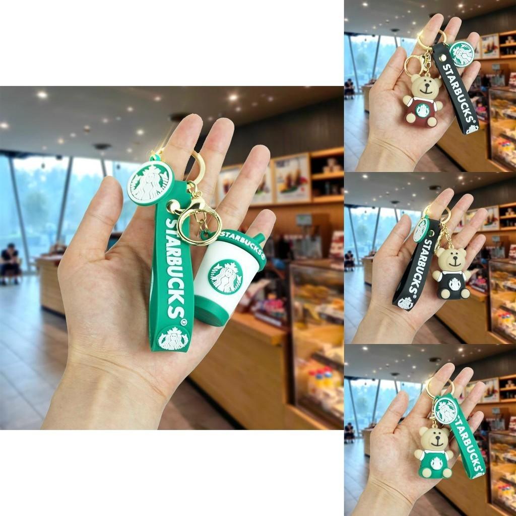 Adorable Bear Keychain Rubber Material Cute Cartoon Accessory For Keys Car Pendant