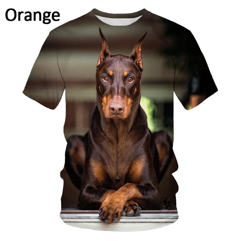 German Shepherd Dog T Shirt 3D Cute Doggy Printed Funny Puppy