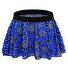 Unisex Mini Skirt Elastic Waist Vintage Printed Pleated Short Soft Breathable Clubwear Panties Underwear Underpants Male Inmitate Clothes