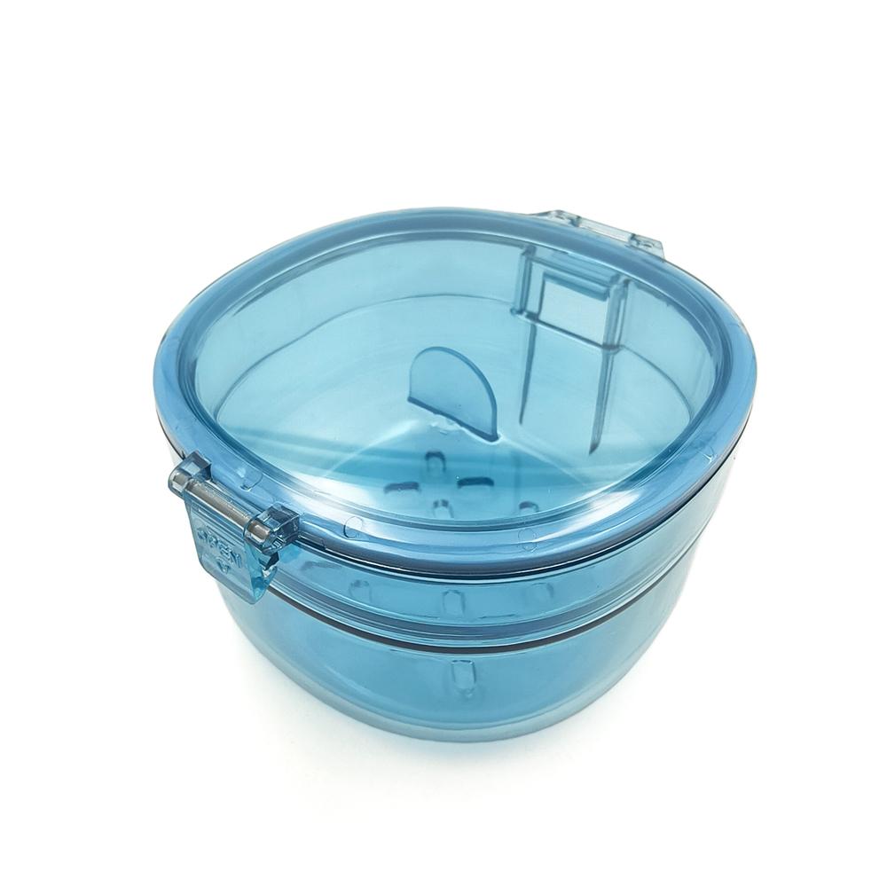 New Double Layer Braces Box Draining Transparent Denture Cleaning Box Sealed Mini Orthodontic Retainer Case