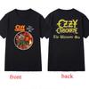 Camisetas Ozzy Osbourne The Ultimate Sin 2 Side Printed Tshirt 100Cotton Vintage Graphic Tee Unisex Women Summer Camisa Clothing