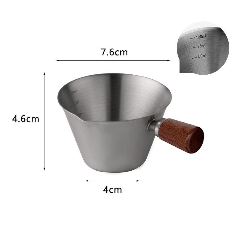 Espresso Measuring Cup, Small Espresso Shot Cups With Handle, Mini Coffee Bar Accessorie With V-shaped Spout