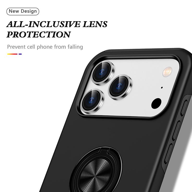Magnetic Ring Holder Phone Case for IPhone 17 Air 16E 16 15 14 Pro Max 13 12 Mini XS X XR 7 8 Plus Hard Shell Shockproof Cover