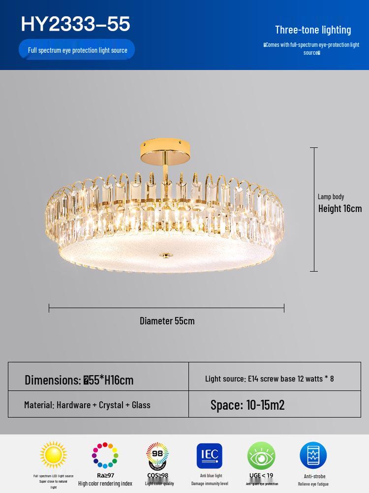 Acrylic Cloud Mist Ceiling Light: Modern, Luxurious Designer Crystal Lamp for Master Bedroom and Living Room