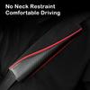 2Pcs Leather Car Seat Belt Covers Shoulder Protection Safety Belt Pads Carbon Fiber Decompression Comfort Auto Accessories