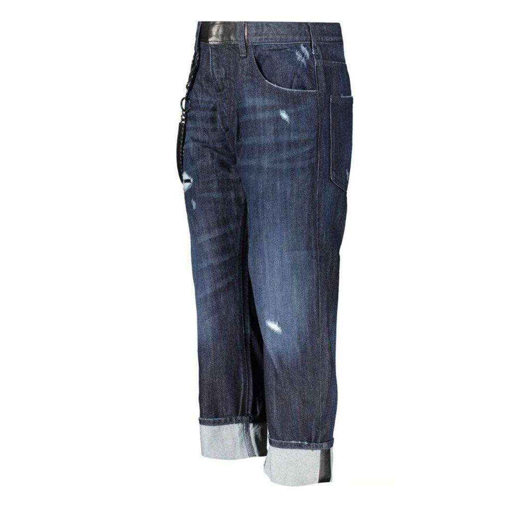 Armani Mens Leather Badge Comfort Jeans