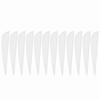 12 PCS 3 Inches       Fletching Accessories for Archery Hunting Shooting(Black)