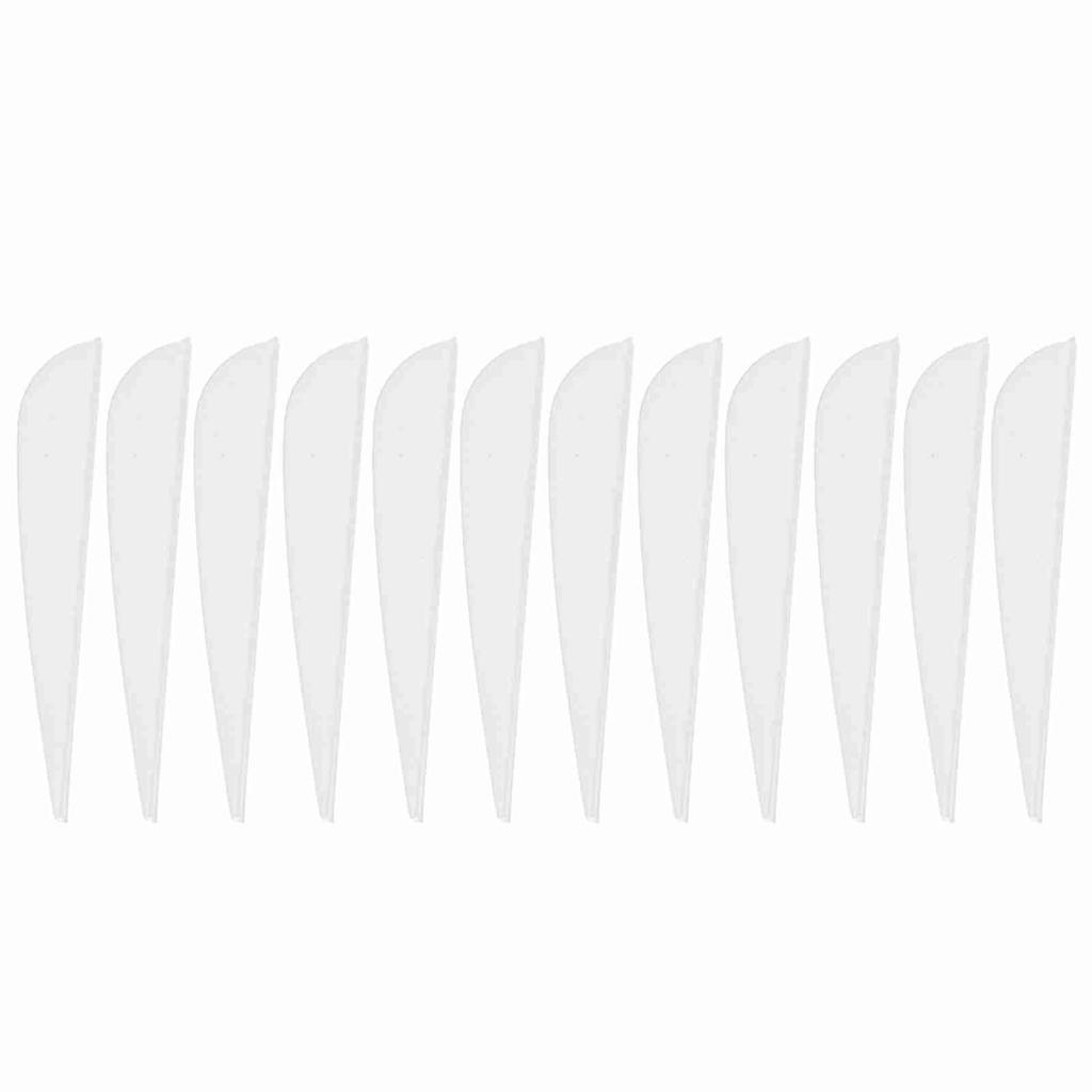 12 PCS 3 Inches       Fletching Accessories for Archery Hunting Shooting(Black)