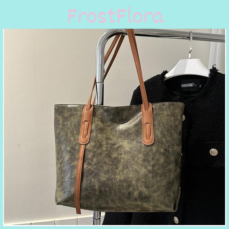 Spacious Pu Tote Bag For Women With Stylish Street Fashion Design Perfect For College Commute