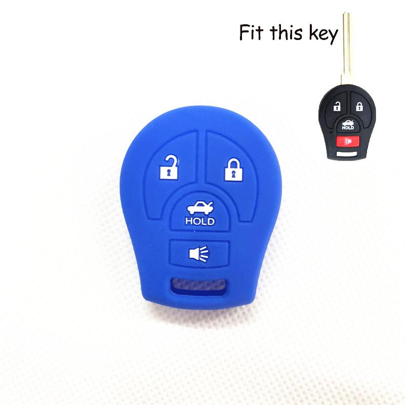 For Nissan Note Micra Juke Qashqai Tiida X-Trail Sentra 350Z Altima Cube Maxima Silicone Remote Key Case Fob Cover Skin Holder