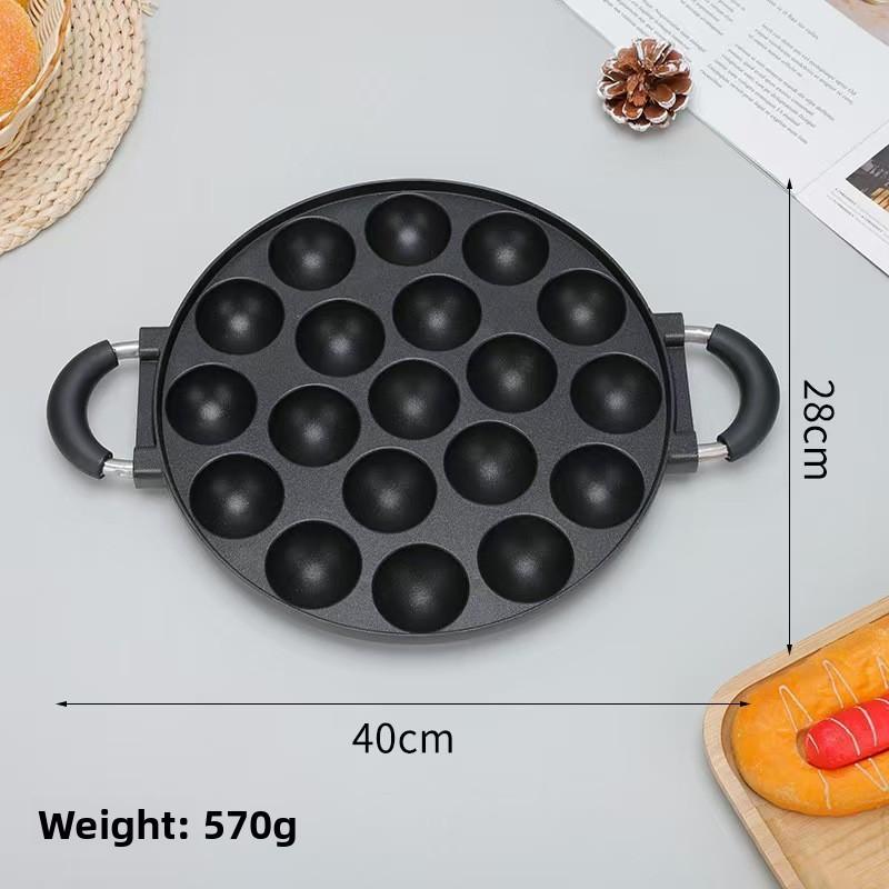 Haushalts-Aluminium-Fischbällchen-Maker Mit Antihaftbeschichtung Zum Kochen Zu Hause Und Zur Zubereitung Von Streetfood