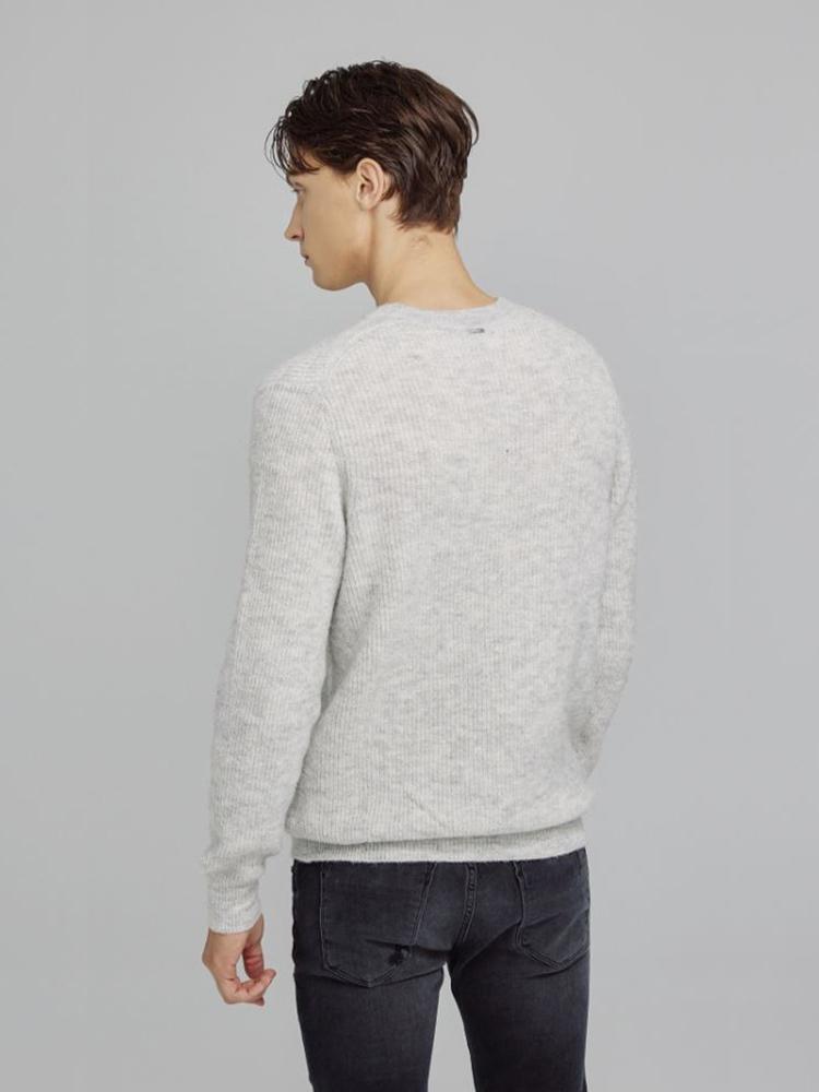 IKALOOK Round Neck Alpaca Wool Mix Knit Sweater Nit119