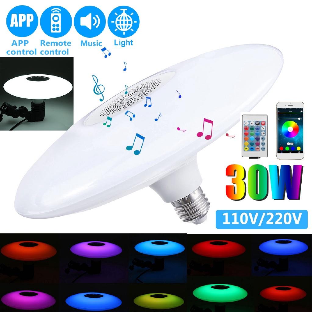 30W Moderne LED Deckenleuchte Heimbeleuchtung APP Bluetooth Musiklicht + Fernbedienung RGB Dimmbar Schlafzimmerlampen Intelligente Decke