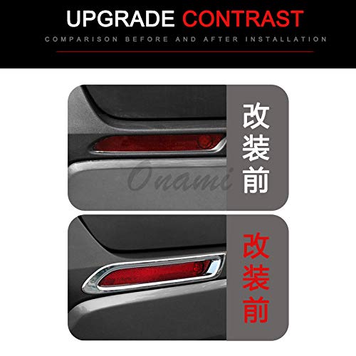 Onami Toyota RAV4 Rear Lamp Cover Fog Lamp Rear Fog Bezel Garnish Accessory Exterior Parts New TOYOTA RAV4 XA50 ABS 2P [Chrome Finish] RAV4-30-S