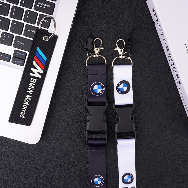 NDQB9 Mobile Phone Motorcycle Car Neck Strap Lanyard Keychain For Bmw E46 E36 G20 E90 E60 F30 F10 E39 X1 M Performance Car Accessories