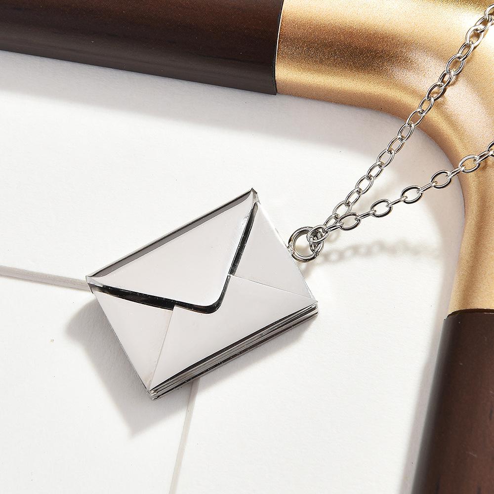 Trendy Titanium Steel Necklace with Openable Pendant