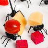 12 Pcs Ant Fruit Fake Ants Snacks Dessert Picks Toothpicks Reusable Dessert Forks Black Animal Appetizer