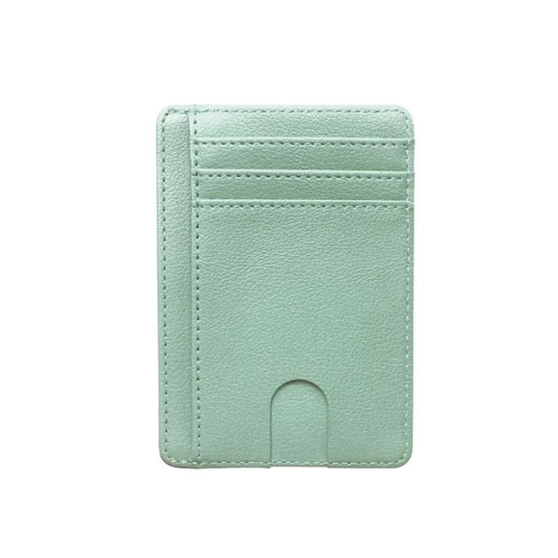 Men Women Slim RFID Blocking PU Leather Wallet Credit ID Card Holder Storage Purse Money Case Cover Anti Theft Fashion Bags