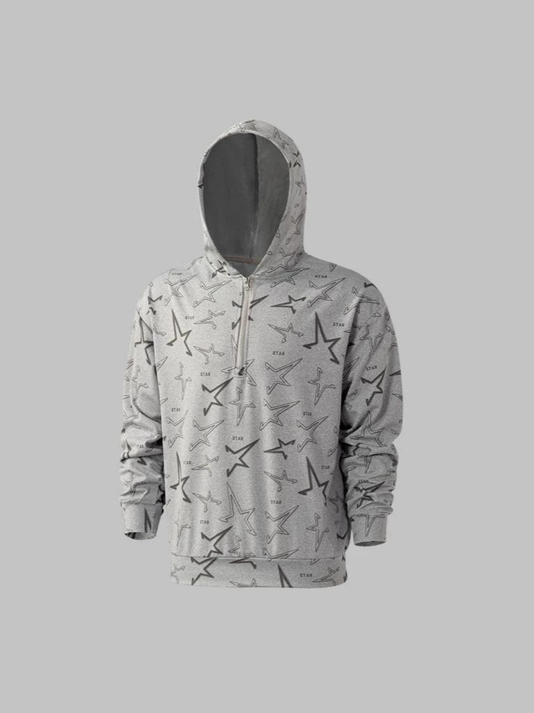 Men's Spring Autumn Sport Hoodie Loose Fit Oversized Pullover Sweatshirt 220GSM Cotton Fleece