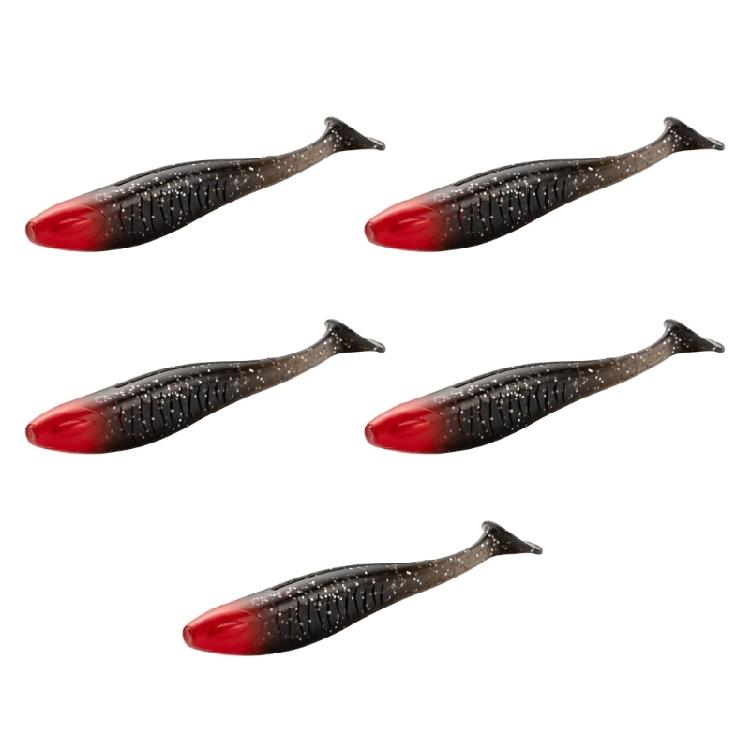 5Pcs Paddle Tail Swimbaits 10cm Fishing Lure Artificial Baits Swim Baits for Saltwater Soft Fishing Lures
