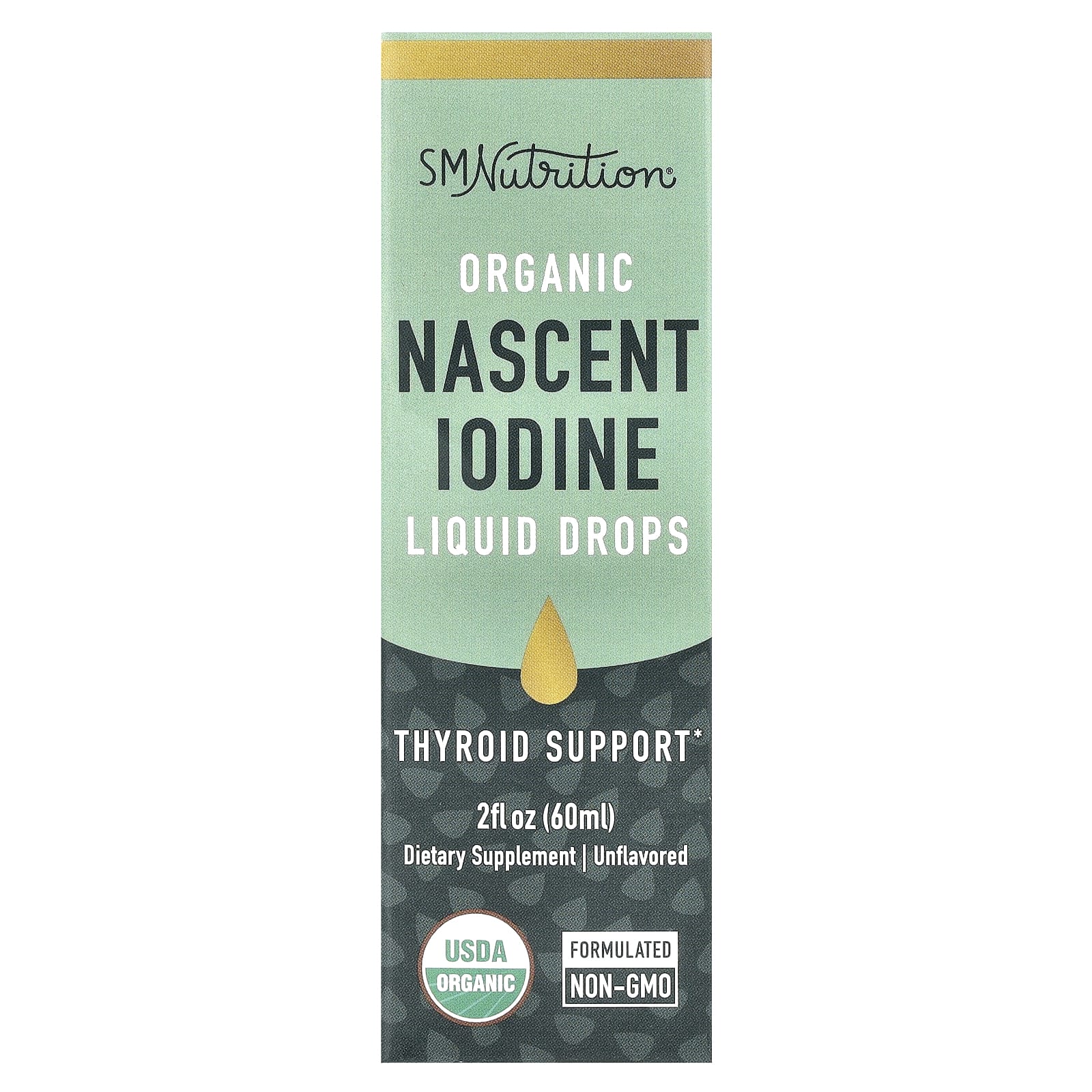 

SMNutrition, Organic Early Iodine Liquid Drops, Unflavored, 2 fl oz (60 ml)