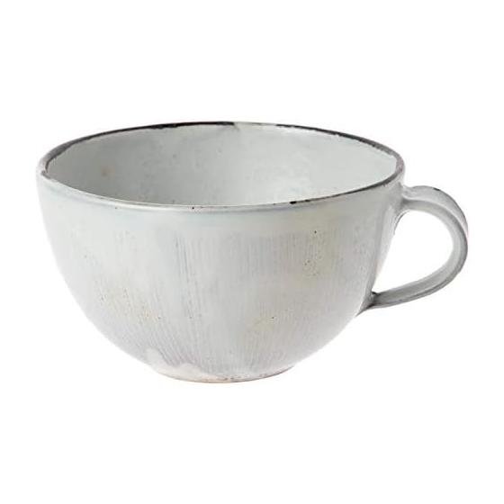 Marui Seito Shigaraki Ware Hechimon Soup Mug Kushimekobiki