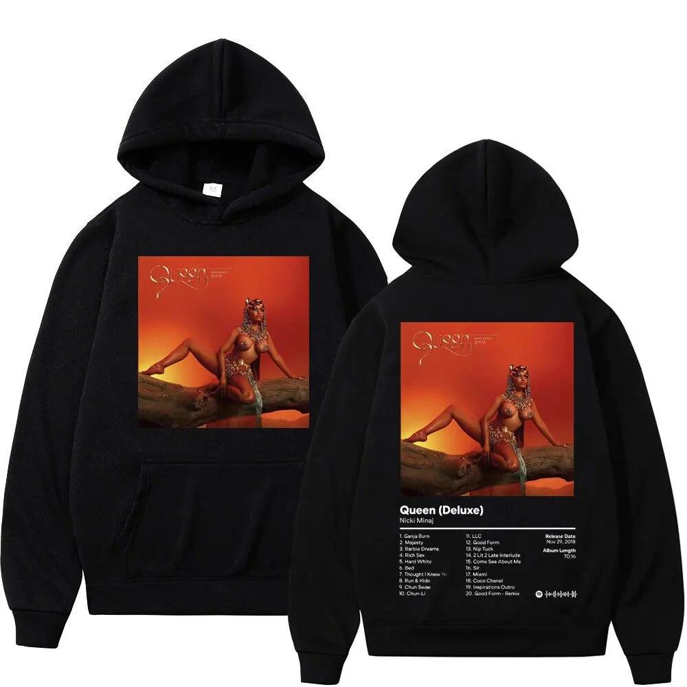 

Singer Nicki Minaj Album Printed Hoodie Unisex Women Street Fashion Oversized Fleece Hoodies Trend Hip Hop Rap Hooded Sweatshirts