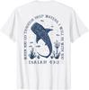 Whale Shark Isaiah 43 2 Ocean Bible Verse Art - On Back T-Shirt Unisex T-Shirt